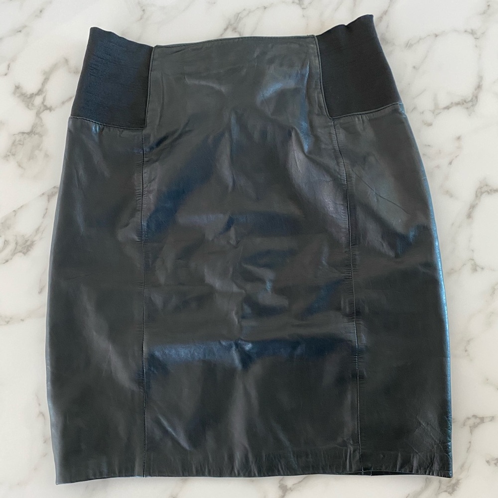 Pia Rucci Leather Skirt vintage